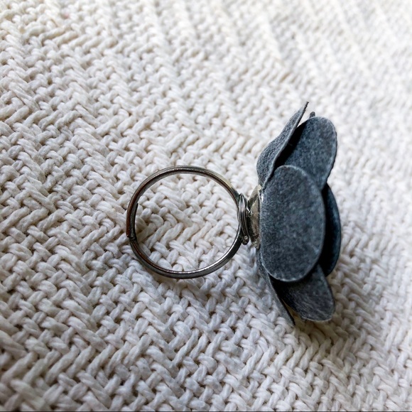 Faux Leather Rose Ring - Picture 7 of 8